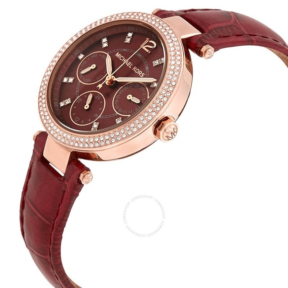 Michael Kors Red & Gold Mini Parker Red Dial Ladies Watch MK6451 Stunning! - Picture 2 of 16